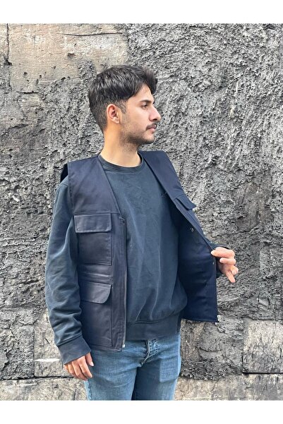 BAW COMPANY Чоловічий літній льняний одяг Мисливський жилет з великою кількістю кишень 7 кишень Замовляйте відповідно до таблиці розмірів.