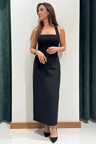 Nihan Kayışoğlu ROCHIE MIDI CU BRETELA LA GAT