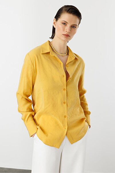 accort Pamuklu Gömlek-SAFRAN