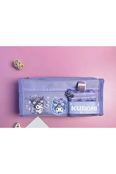bundle island Geantă pentru creion cu 4 compartimente de capacitate mare cu figurină Kuromi AD1020