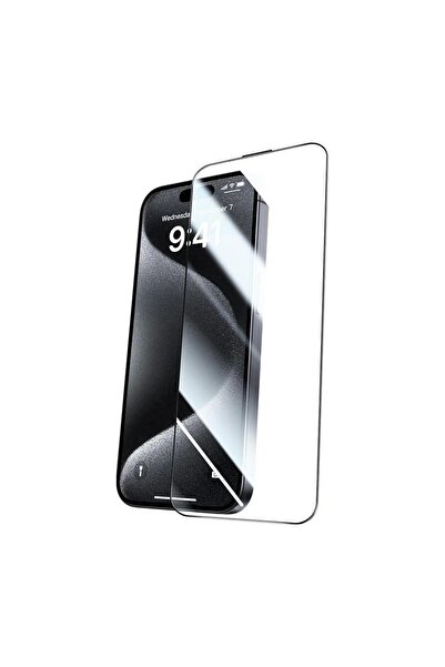 Joyroom واقي شاشة كامل لهاتف iPhone 16 (6.1) عالي الدقة من الزجاج غير القابل ...