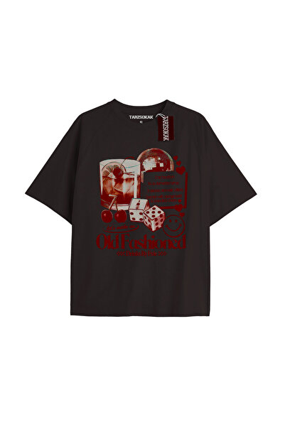 Adrift Unisex muška/ženska rebrasta majica u obliku srca T-shirt crna, kod 34