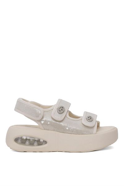 Guja Μπεζ Πέτρινα Flat Σανδάλια 25Y418-2 Γυναικεία