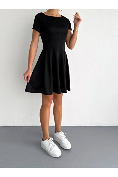 Butik Merrline Rochie mini casual elegantă Godeli cu mânecă scurtă de calitat...