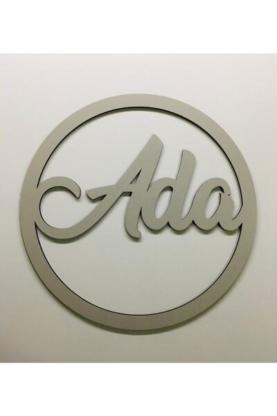 estölye Kapı Süsü Isimli Kasnak,makrome Çember,makrome Isimlik 25x25 Cm