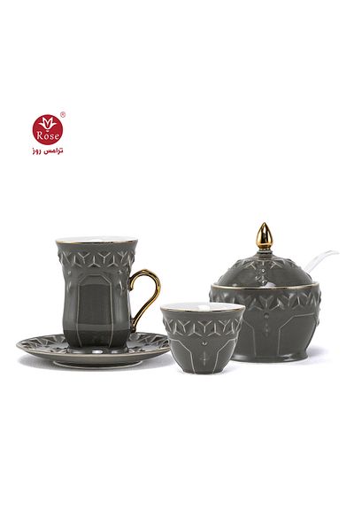 Rose CR-2121-27-Piece Tea and Coffee Serving Set Rose