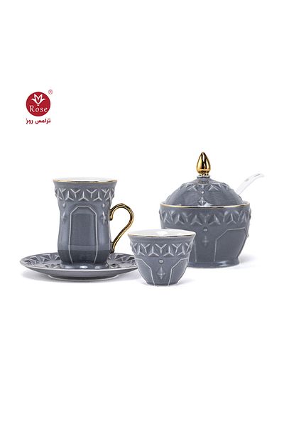 Rose CR-2121- 51-Piece Tea and Coffee Serving Set Rose
