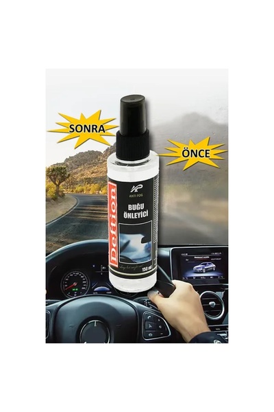 abnturk 150 Ml Buğu Önleyici Set Sprey Oto Araba Kask Gözlük Araç Cam Ayna Bu...