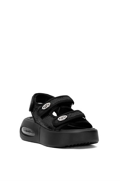 Guja Women's Stone Flat Sandals - Black 25Y418-2