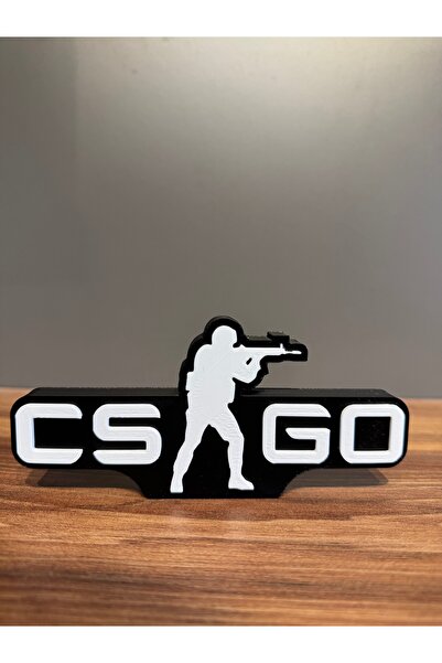 3D Cs go logo figürü