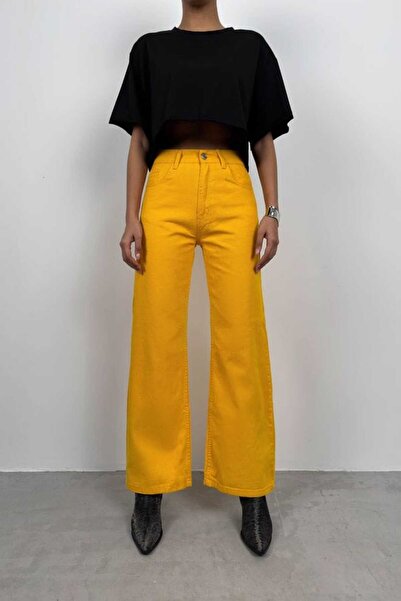 Özyuvam Mango High Waist Pipe Leg Jeans Trousers Jeans