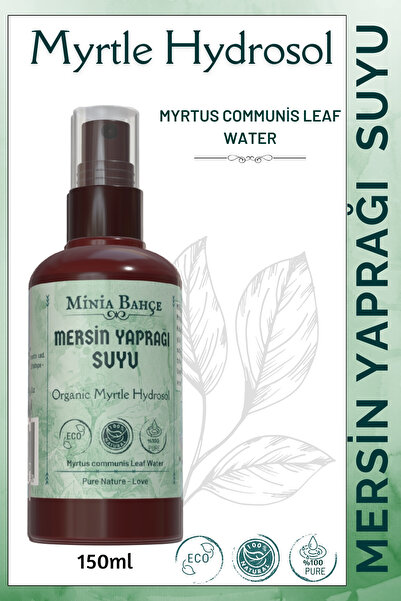 Minia Bahçe Bitki ve Sanat Atölyesi Mersin Yaprağı Suyu, %100 Saf Doğal, 150ml