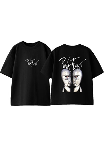 Anetos Tricou supradimensionat alb din bumbac cu design Pink Floyd Mask și im...