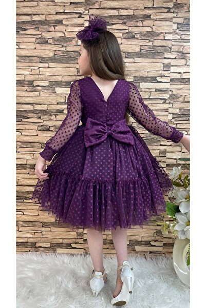 s.t. sebat tekstil Κοριτσίστικο Kt-Kt Δαντελένιο Κοριτσίστικο Φόρεμα SB306