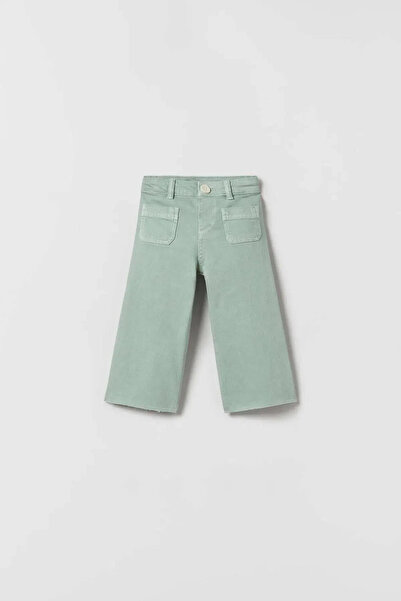 ZARİNA ispanyol paça yeşil denim jean