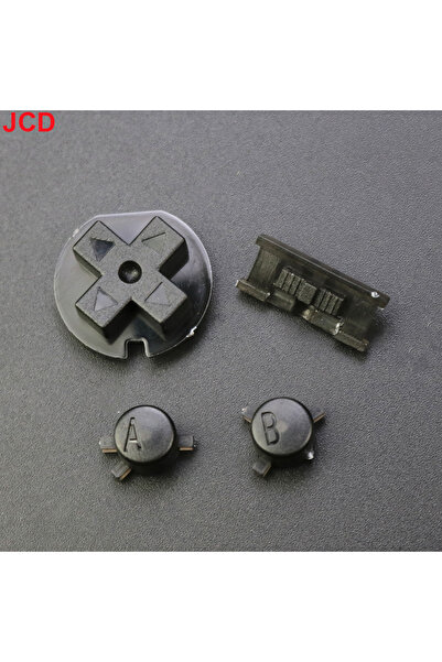 JCD غطاء أزرار أسود شفاف، طقم واحد، مناسب لجهاز جيم بوي كولور.