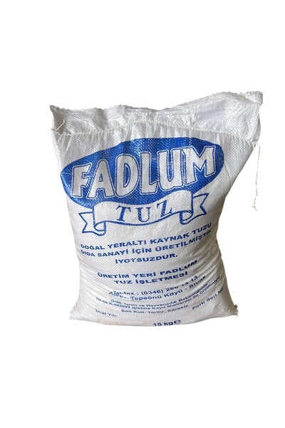 fadlum SİVAS DOĞAL KAYNAK TUZ 15 KG