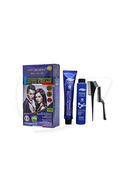 MY BERRY كريم لتلوين الشعر 10×1 ابل ايروبيك بني غامق طبيعي803 200مل