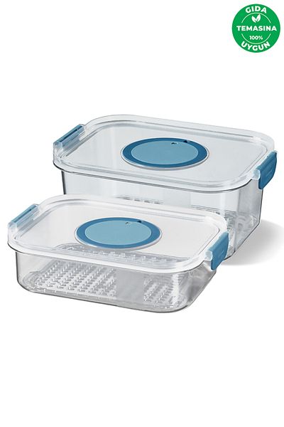 Prima Nova Seoul Refrigerator Storage Containers Set of 2 (1200 ml + 2000 ml)