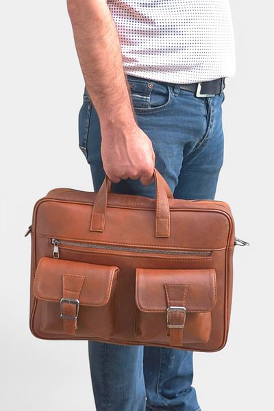 Lederax Τσάντα Laptop Portfolio από γνήσιο δέρμα LD479