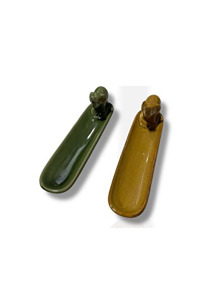 LEKUREN Seramik Fil Kayık Tütsülük, 1 Adet