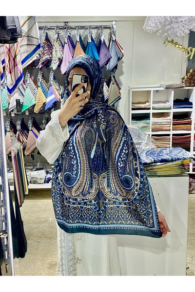 The Message Ethnic Patterned Shawl – Soft Textured, Anti-Sweat, No-Ironing, Hijab Compatible