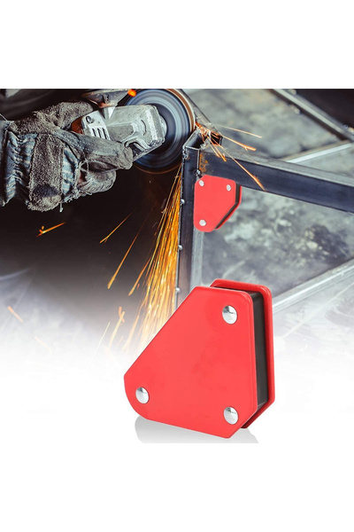 TOYFEST Mıknatıslı Manyetik Gönye Kaynak Tutucu 6'lı Set Kaynak Gönyesi Çok Açılı Sabitleme Aparatları