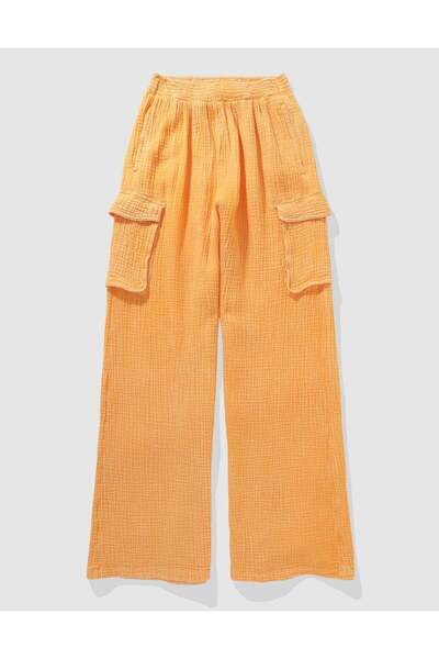 AMERICAN EAGLE Aerie Gauzy High Waisted Cargo Pant