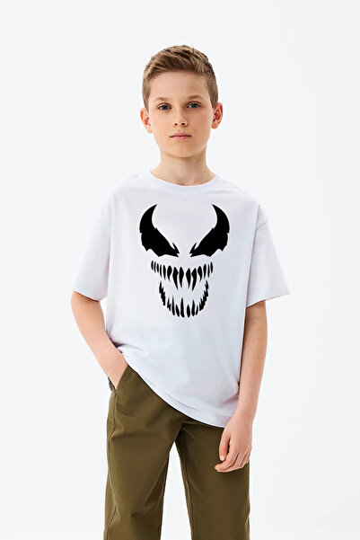 CRYSTALSHOP Venom Baskılı Çocuklar İçin T-shirt