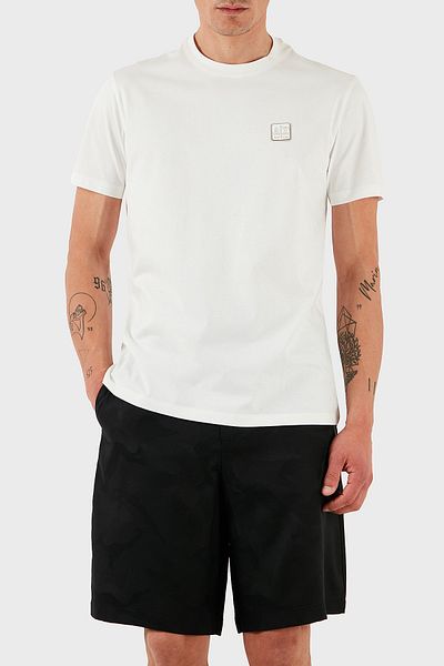 Armani Exchange Ανδρικό μπλουζάκι μπλουζάκι από 100% βαμβάκι με κανονική εφαρμογή με λαιμόκοψη με λογότυπο