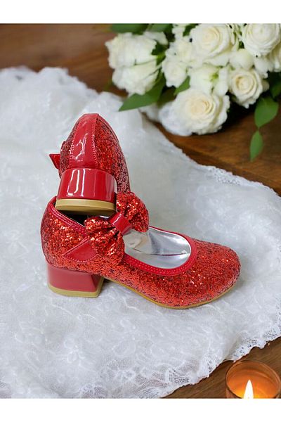 PATİK BEBE Girl's Tiny Square Heeled Candy Evening Dress Shoes No. 24-33 Range