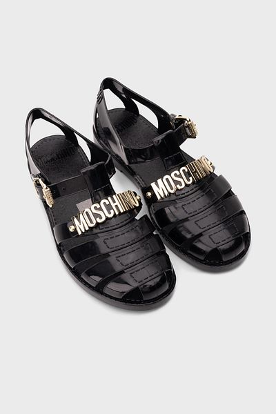 Moschino Lettering Logo Window Sandals Sandals Ma16501G1Mm20 000