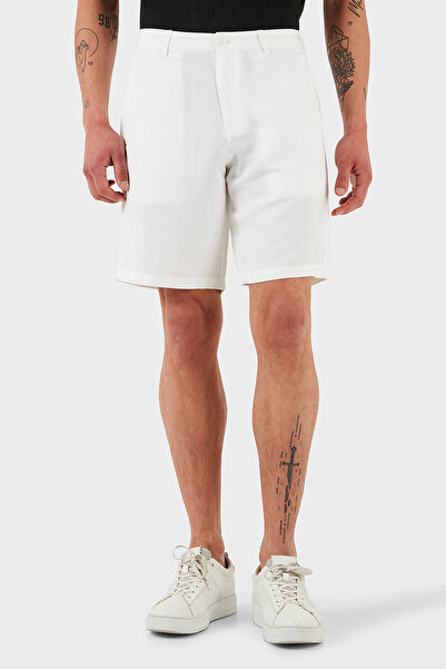 Armani Exchange Linen Regular Fit Normal Waist Rayon Twill Short Men Short 8Nzs67 Znfnz 1100