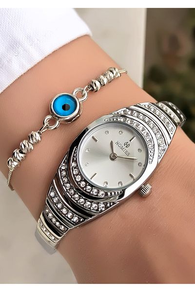 Homies Original Invoice Waterproof Women's Wrist Watch with Bracelet Gift
