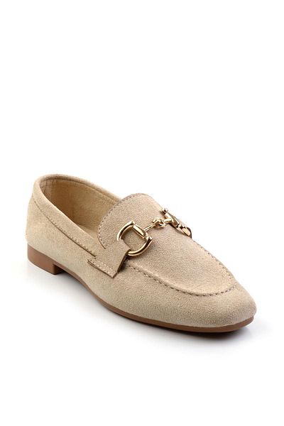 Bambi Beige Women's Loafer Shoes K 01688011002