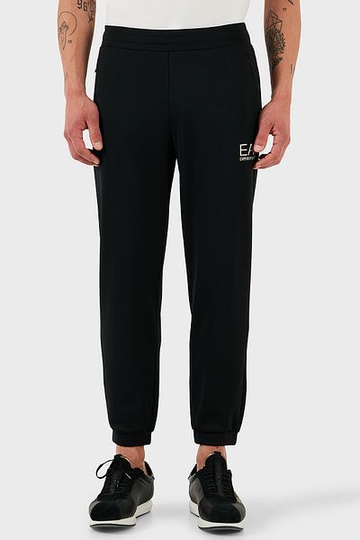 EA7 With Logo Modal Blended Regular Fit Regular Waist Elastic Leg Jogger Pants Men's Pants 7m000