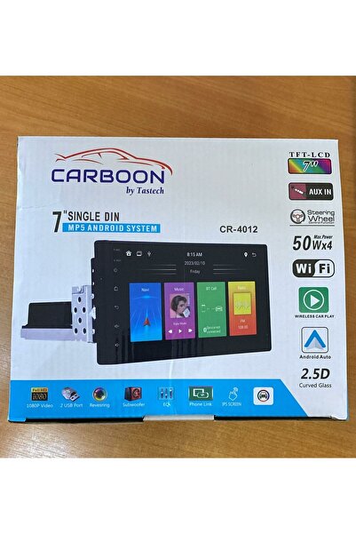 CARBOON 4012 7'' ANDROID TOFAŞ SERİSİ VİDEO DESTEKLİ BLUETOOTH WİFİ USB OTO TEYP