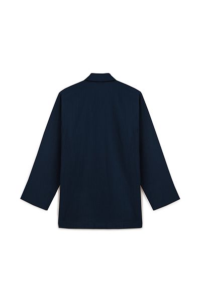 praye Jachetă de in brut cu un singur nasture, bleumarin