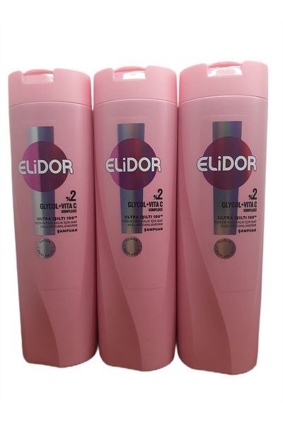 Elidor 400 ml X 3 Pieces 2% Glycol Vita C Complex Shampoo