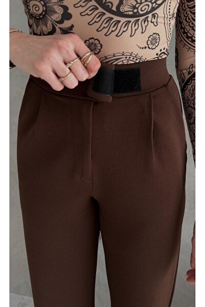 Paw Garage Дамски панталони Lunor с висока талия и еластична лента, еластични панталони с висока талия