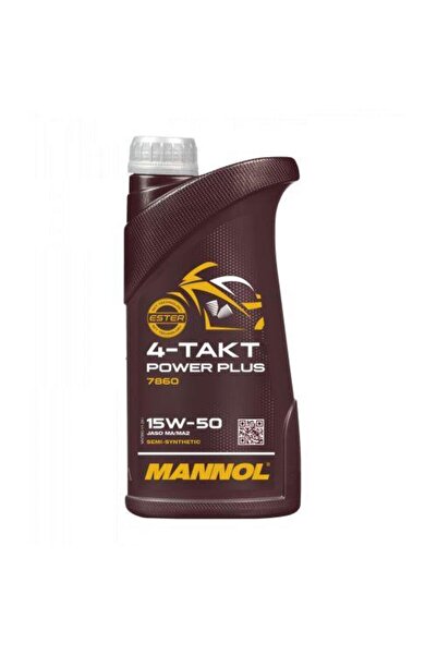 MANNOL MN7860-1 4-TAK POWER PLUS  JASO MA/MA2  SAE 15W-50 1 L