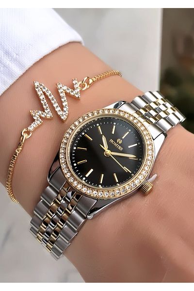 Homies Original Invoice Waterproof Women's Wrist Watch with Bracelet Gift