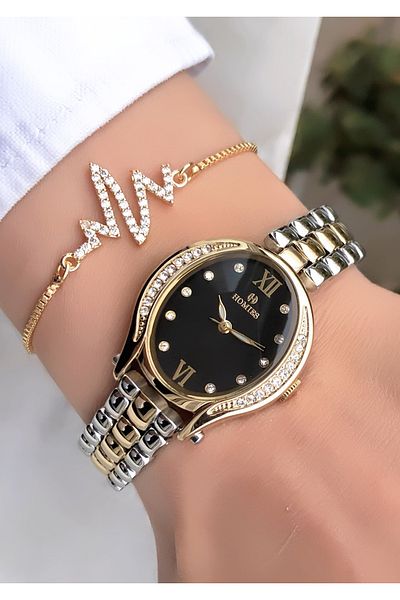 Homies Original Invoice Waterproof Women's Wrist Watch with Bracelet Gift