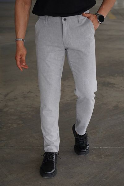 JACK CAPRİO Ανδρικό παντελόνι από βαμβακερό Lycra Stretch Waistband ποιότητας Old Money