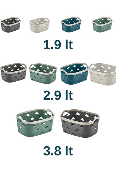 Mapple Home Leather Patterned 3Pinsoles Set 1.9L-2.9L-3.8L
