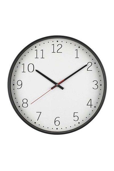 Generic JYSK Round Wall Clock Black/White 41centimeter