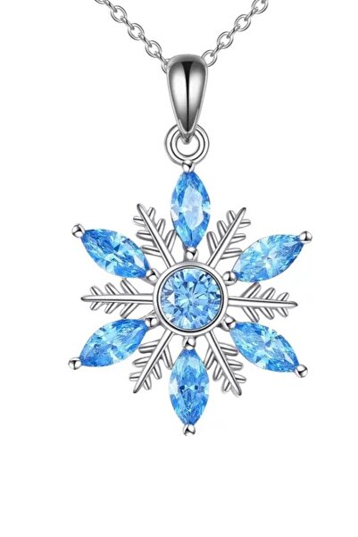 KOBA Altın Kaplama Kar Tanesi Kolye