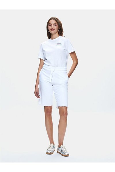 Ltb Pantaloni scurți albi tricotați de bază