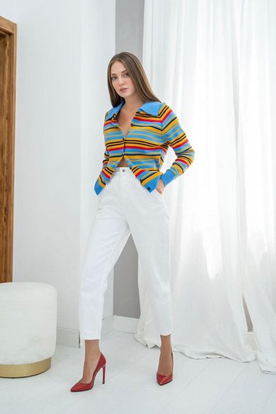 MRA Fashion Blue Colored Knitwear Cardigan