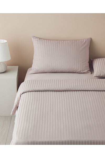 English Home Crystal Silky Twill Double Duvet Cover Set 200X220 cm Dusty Rose